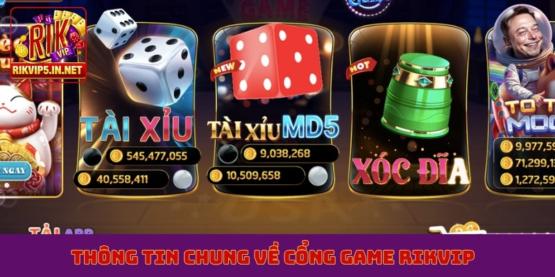 Thông tin chung về cổng game Rikvip